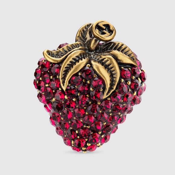 Gucci strawberry ring